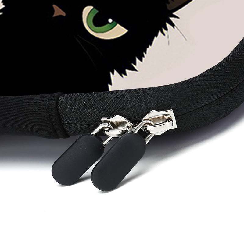 12 Inch Laptop Sleeve Carrying Bag with Handle， Front Pocket for Placing Power Adapter and Mouse for men women Cat-1