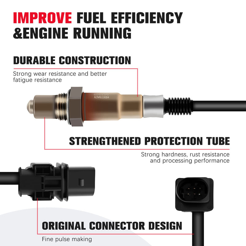 Upstream O2 Oxygen Sensor 234-5055 for Hyundai Accent Veloster 1.6L 2012-2017 for Kia Rio Soul 1.6L 2012-2018 Air Fuel Ratio Sensor Bank 1 392102B210 392102B410