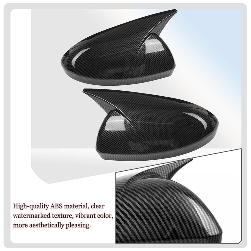 2PCS New Sports Rear Mirror Cover Caps for Nissan sentra 2020-2025/Altima Sedan 2019-2025 ABS Side Door Wing Mirror Cap Covers Exterior car Accessories -Carbon Fibe Carbon fiber