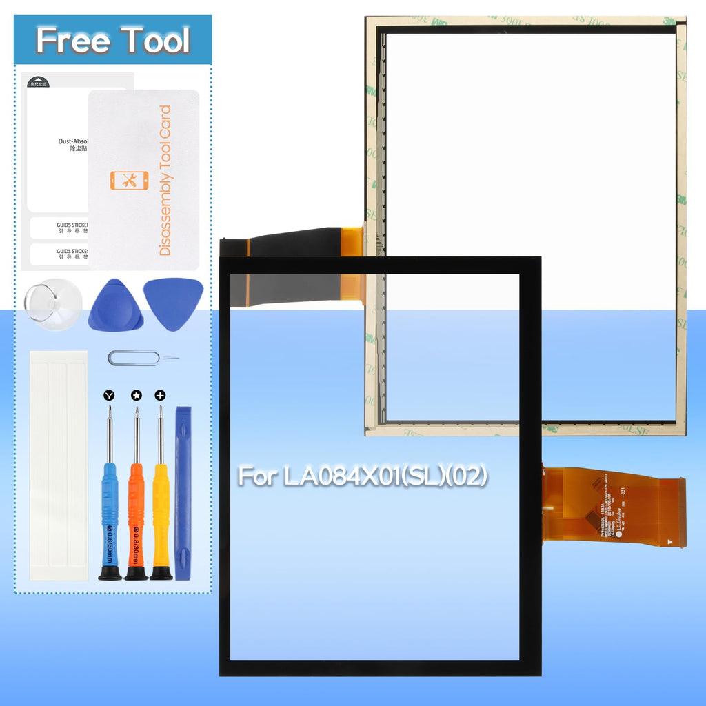 LA084X01(SL)(01) 8.4" Uconnect Touch Screen Digitizer Compatible with Ram 1500 2500 3500 Chrysler Dodge Durango Challenger Grand Cherokee Wrangler 2017 2018 2019 2020 Radio Navigation Replace