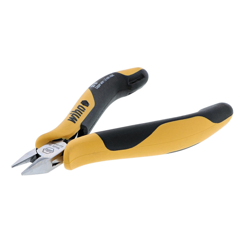 Wiha 32710 Precision Cutters, ESD Safe, Wide Tapered Head, Full Flush