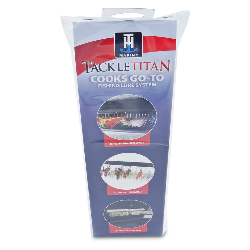 T-H Marine Cooks Go-To Tackle Storage System - Fishing Lure Holder and Organizer Provides Easy Access to Your Bait - Can Be Configured to Fit Any Boat or Dock - Black