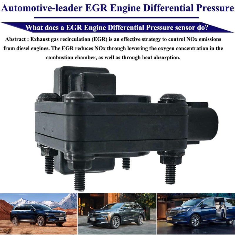 4921728 104990-1200 3683323 EGR Exhaust Gas Recirculation Pressure Sensor Replacement for Cummins ISX Differential Pressure Sensor Assembly Valve