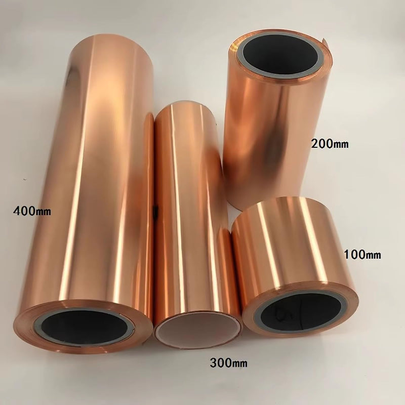 1Pcs 99.9% Copper Foil Shielding Sheet Pure Coppers Cu Metal Sheet Foil Plate Coppers Sheet Thickness 0.05-0.5mm Length1000mm (0.4x300x1000mm) 0.4x300x1000mm