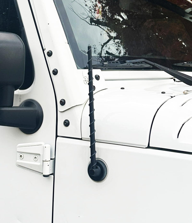 13 inch Antenna Compatible with Jeep Wrangler All Models 2007-2026 | & Jeep Gladiator 2020-2026, Internal Copper Coil for Enhanced Reception, Flexible Rubber Antenna Replacement