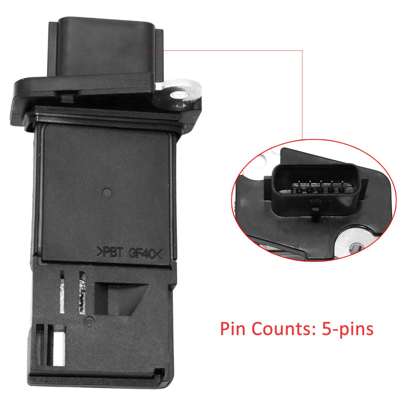 Mass Air Flow Sensor Meter MAF 22680-7S000 Compatible with Nissan Infiniti 03-14 Altima 03-09 350Z 09-15 370Z 07-13 Sentra 05-15 Frontier 05-15 Xterra 03-15 Murano 03-08 G35 08-13 G37 AF10141