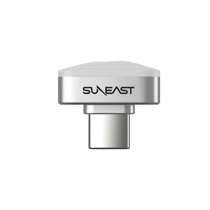 SUNEAST Portable SSD Nano Silver 128GB External Solid State Flash Drive | Read 450 MB/s, Write 400 MB/s, Ultra-Compact USB-C 3.2, exFAT, 2.8 g, Works with iOS, Windows, macOS, Linux, Android