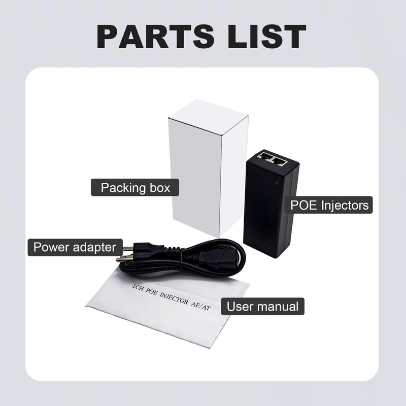 60W Gigabit PoE++ Injector - 10/100/1000Mbps, RJ-45 Shielded, IEEE 802.3af/at/bt Compliant, PoE Switch Powerline Network Adapter for High Power Ethernet Devices, Up to 100m, by ThePoEstore M921-E-60W