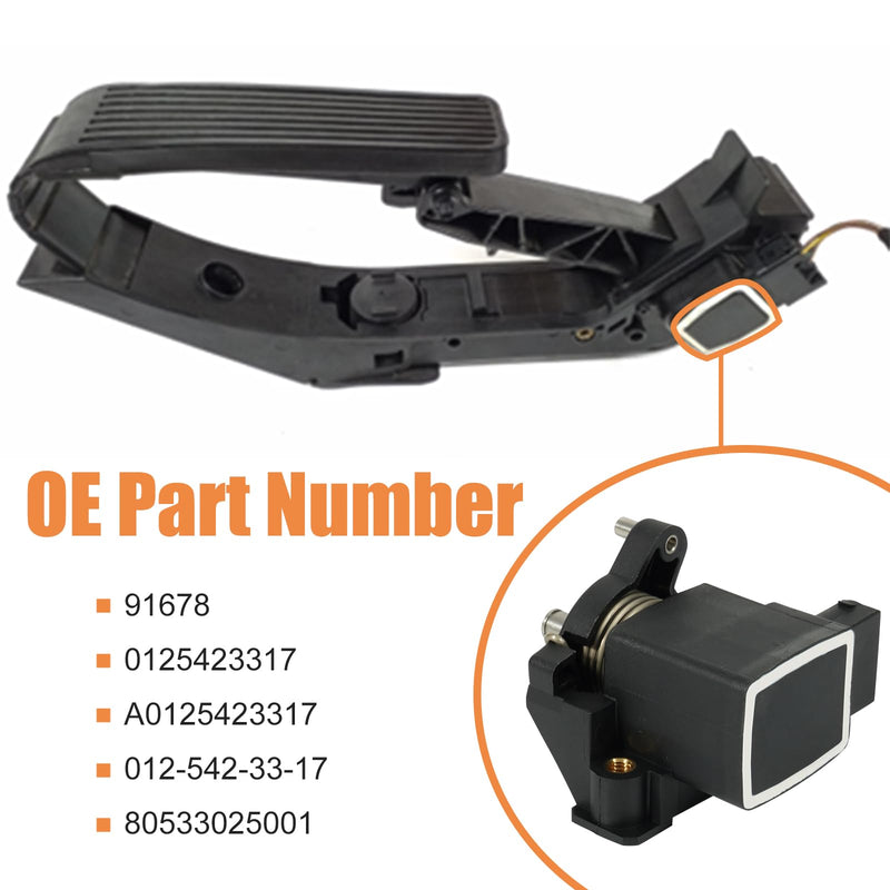 Accelerator Gas Pedal Position Sensor Compatible with Mercedes Benz C230 CLK320 CLK430 CLK55 E320 E55 G500 G55 ML320 ML350 ML430 ML500 ML55 SL500 SLK230, 1997-2008#Replace 0125423317