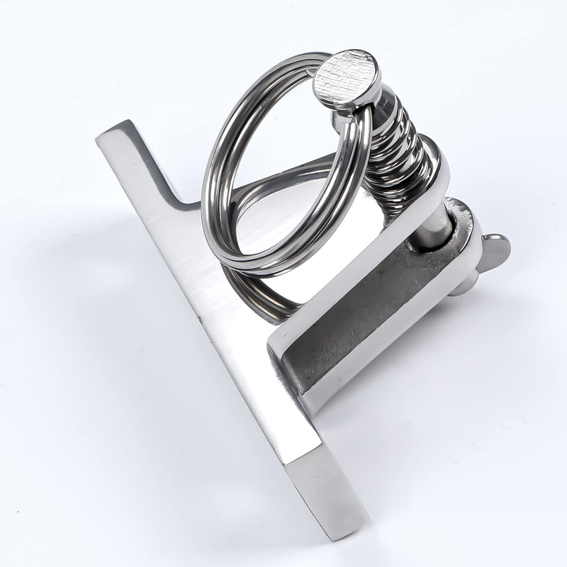 4X Bimini Top Deck Hinge with Pin and Ring (4, 4 Pcs)