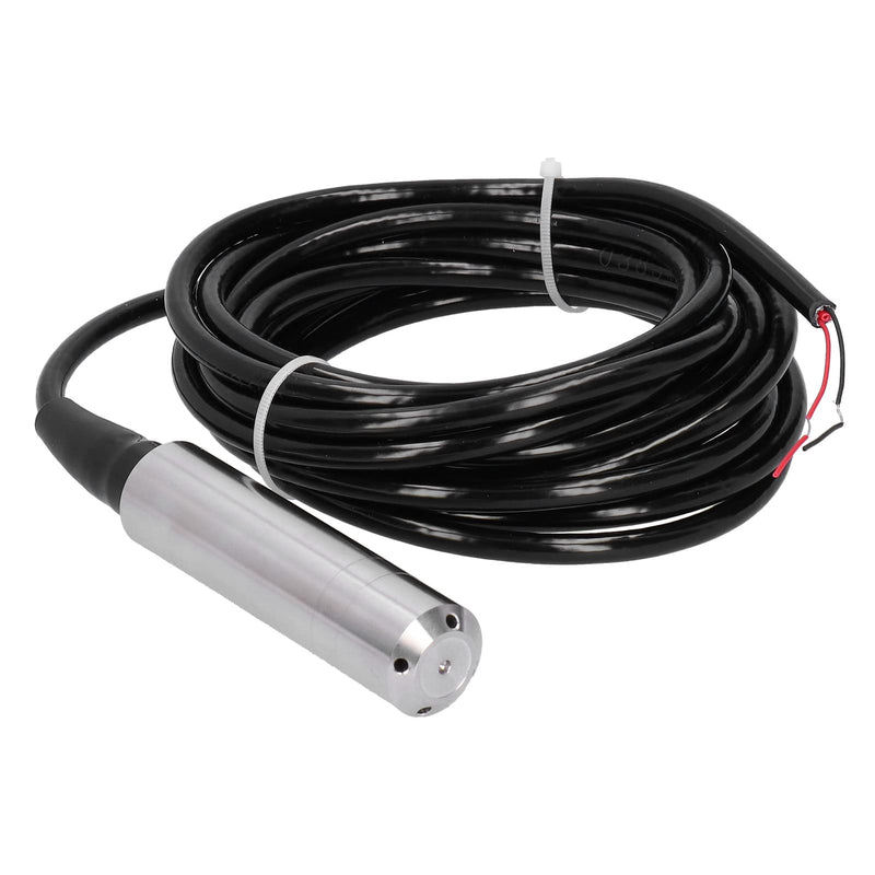 Liquid Level Transmitter, 304 Stainless Steel YB2JF IP68 Multilayer 5m Cable Water Level Sensor Detector 12-32V DC 4-20mA for Water Level Monitoring (0-1m)