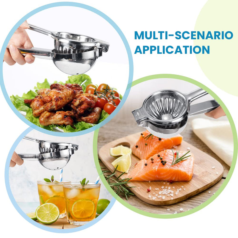 Upgraded Lemon Squeezer Meidong Super Stainless Steel 304 Hand Press Juicer Manual Citrus for Juicing Lemon ＆ Limes, Vegetables Large