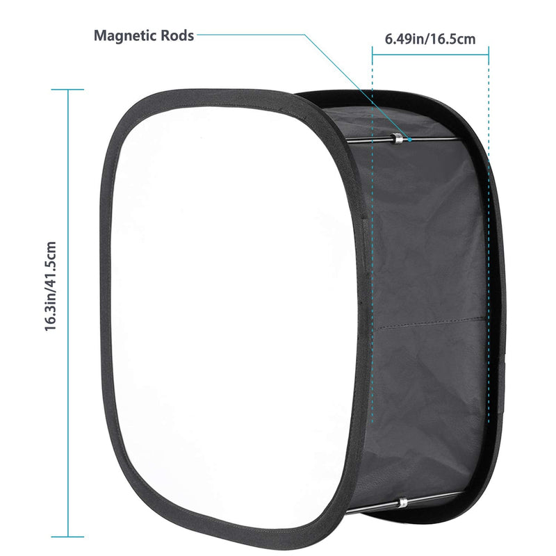 NEEWER 2 Pack LED Light Panel Softbox for 660 480 Video Light,Outer 16.3"x6.5" Inner 9.8"x8.7" Foldable Light Diffuser for Photo Studio Video Shooting