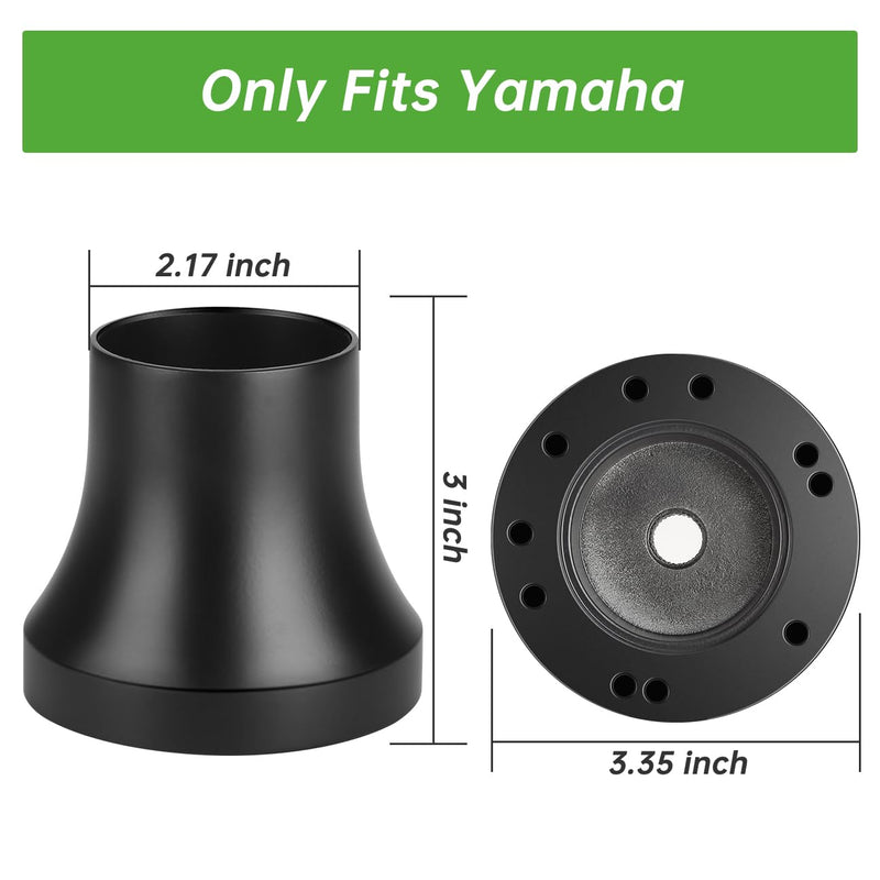 10L0L Golf Cart Steering Wheel Adapter Fits Yamaha Golf cart - Black