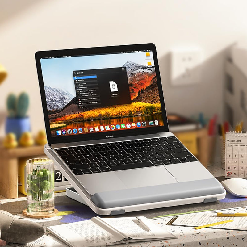 Tablet Holder Wood Stand,Wooden Laptop Tablet Multi-Function Stand - Adjustable Height Portable Computer Drawing Writing Board Holder, for iPad Pro 12.9/11,Air,Mini and More