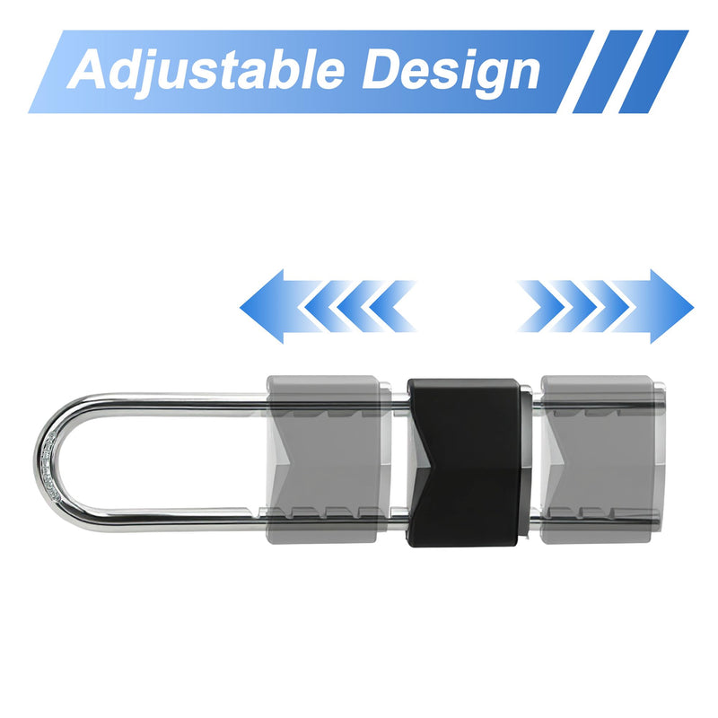 French Door Lock for Double Doors, Adjustable Double Door Lock for Home Security Prevent Kick Ins for Various Knob Width Door Security