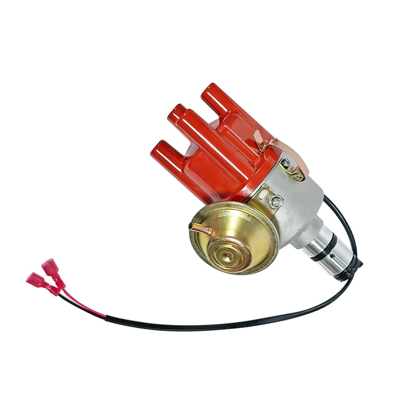 034 Vacuum Advance Electronic Distributor Red Fits for VW Bug Bus Ghia Beetle Fastback Karmann Transporter 0231170034EL, 0231170034