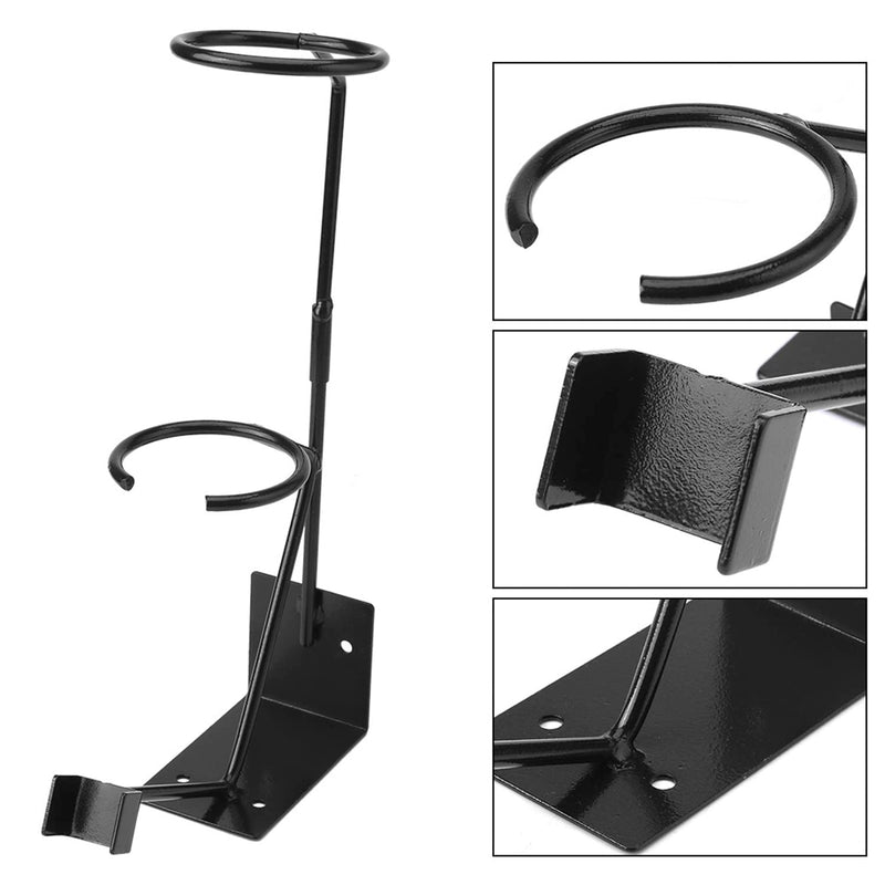 YUZES Gravity Feed Paint Spray Gun Holder Stand with 100PCS Nylon Mesh Paint Strainers and Removable Strainer Holder, for Wall-Mounted or Bench Mount