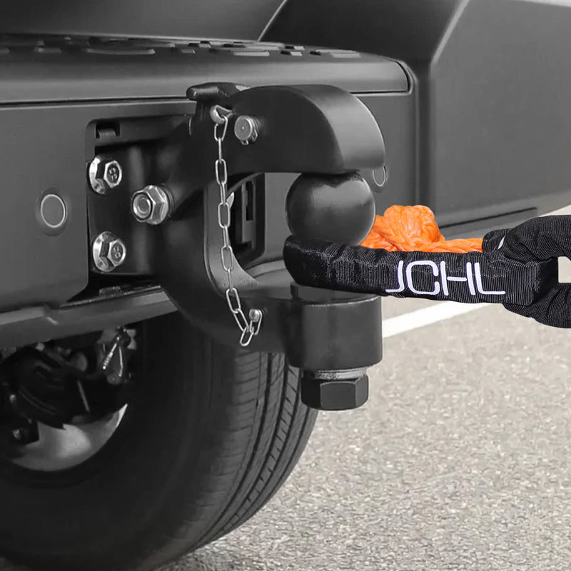 Soft Shackle Synthetic Road Recovery Rope 1/2' X 23 Inch 56000LBS Breaking Strength Tow Shackles for Sailing SUV Off Road Towing ATV Recovery 2 Pack 2xSoft Shackles
