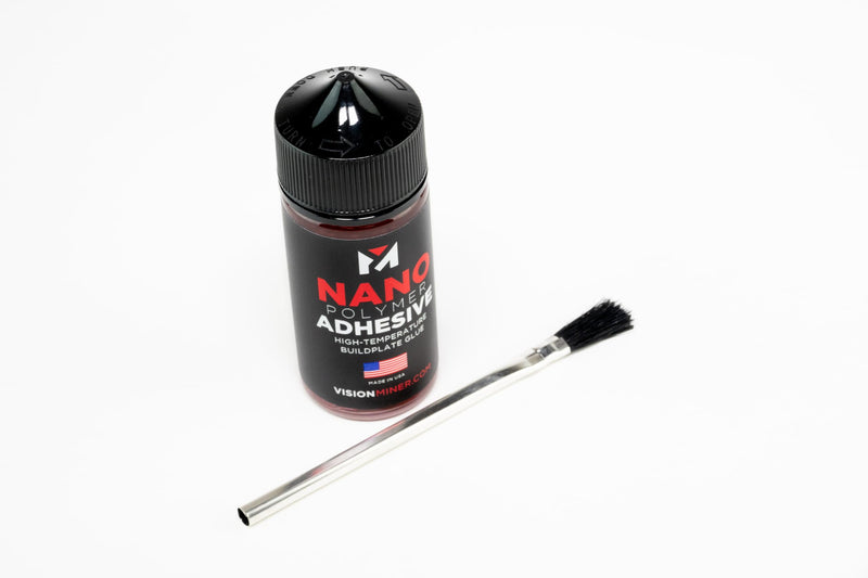 Nano Polymer Adhesive (120ml) - Ultimate 3D Printing Bed & Build Plate Adhesion - No Mess, Non-Toxic, Works for PLA, ABS, PEI, PEEK, Nylon, PC and More. Easy Application, Easy to Clean!