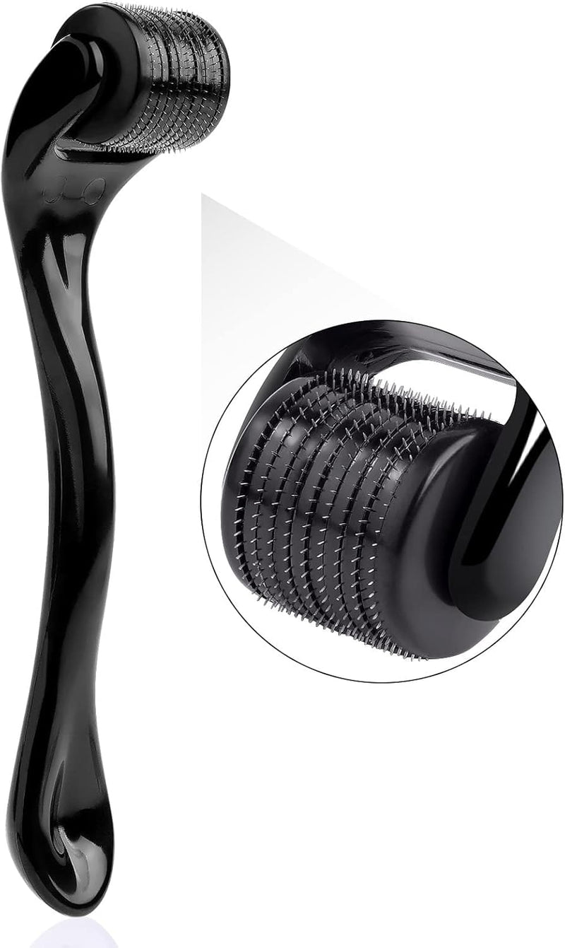  [AUSTRALIA] - Derma Roller 1.5mm Hair Growth Men and Women, Beard Roller Microneedling Roller for Growth, 540 Silver Micro Needling Roller for Men and Women, Microneedle Face Roller for Beard Growth(1.5MM)