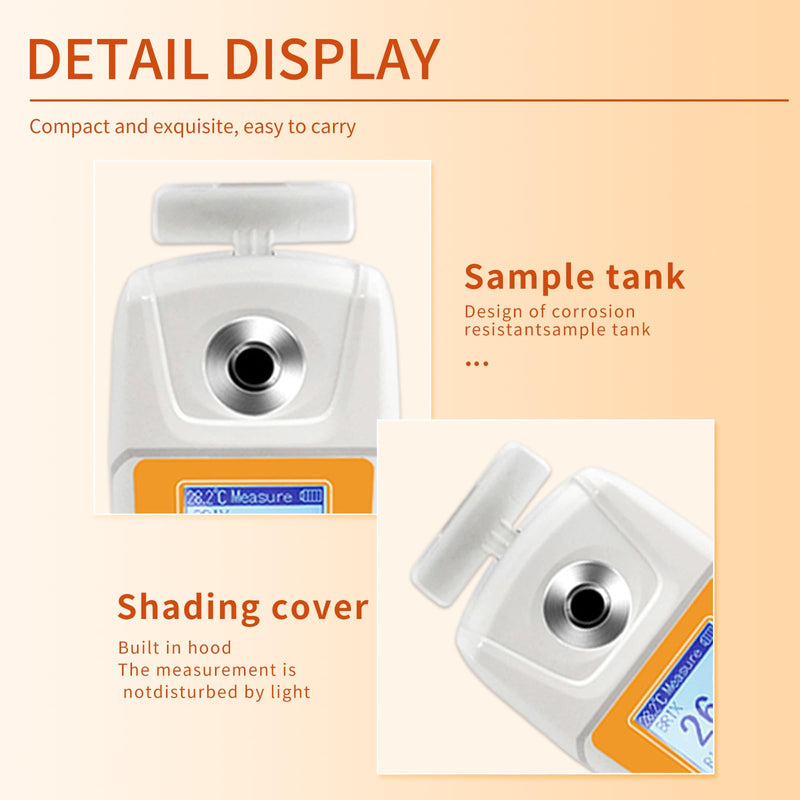 0-93% Brix Meter,Suger Tester,High Range Digital Brix Refractometer with ATC for Honey,Maple Syrup,Fruit,Beverages,Juice,Molasses,Sugary Drink,Suger Content Measurement 0-93%Brix