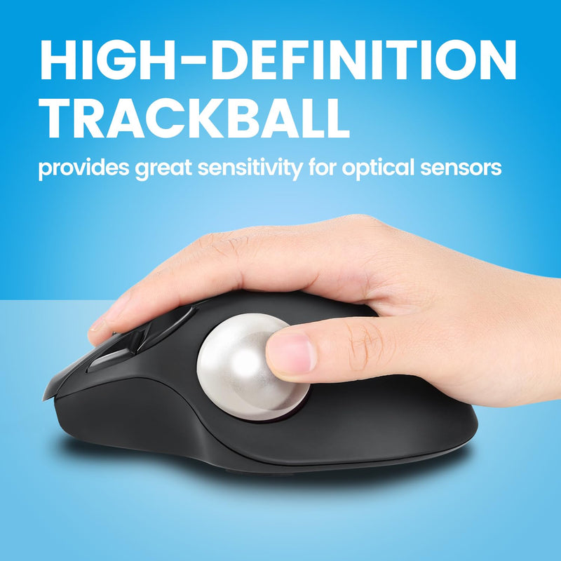 Perixx PERIPRO-303 GWH Small Trackball - 1.34 Inches Replacement Ball for PERIMICE and M570 - Glossy White