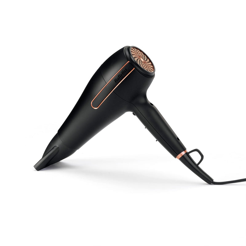 BaByliss Super Power Hair Dryer - Ultra-Fast 2400W Air Flow, Ionic Frizz-Control, Salon-Grade AC Motor, 3 Heat & 2 Speed Settings, Black, 5240U Single