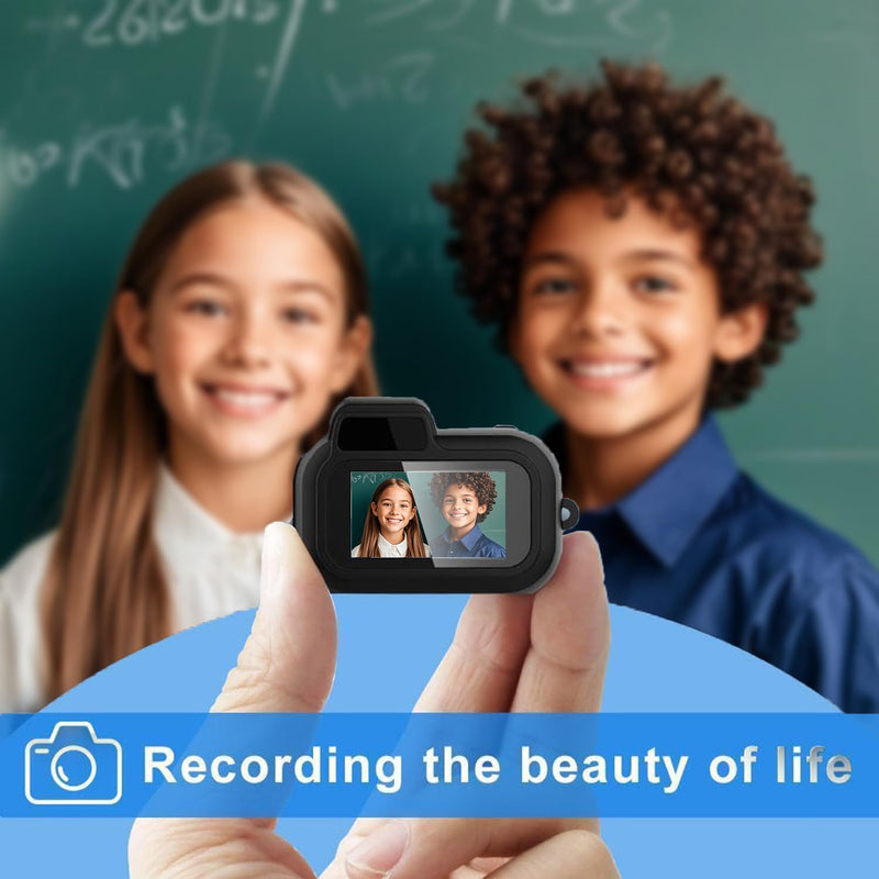 Keychain Camera, World's Smallest 1080P HD Mini Camera, Retro Portable Mini, 100 Mins Battery Life, for Students, Kids (32G) 32G
