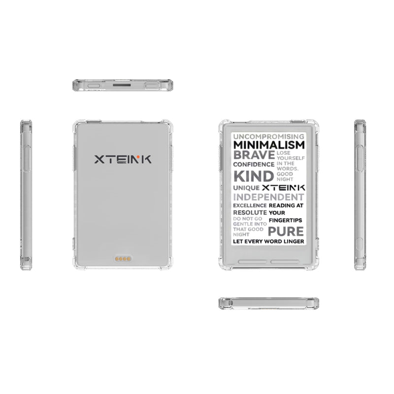 Case for 3.7" Xteink X3 eReader,Clear Soft TPU Back Cover | Thin & Lightweight,Transparent Flexible Skin Bumper Back Shell,Scratch Proof & Shockproof