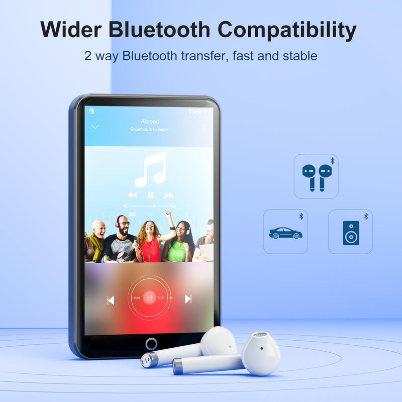 MECHEN Android MP3 Player 4" Touchscreen Bluetooth WiFi Gray | Android 9 OS, 2GB RAM+16GB ROM, Speaker, Spotify/Amazon Music/Audible, Google Play Store for Apps