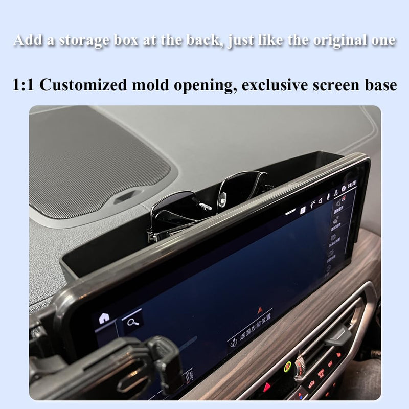 Car Phone Holder for BMW X3/X4 Auto Accessories [Only for 2022-2024 X3/X4 12.3" infotainment touchscreen] [XX No Fit 10.25" central touchscreen XX] [Auto Lock Hands Free Automobile Cell Phone Mount] 2022-2024 X3/X4（Screen）