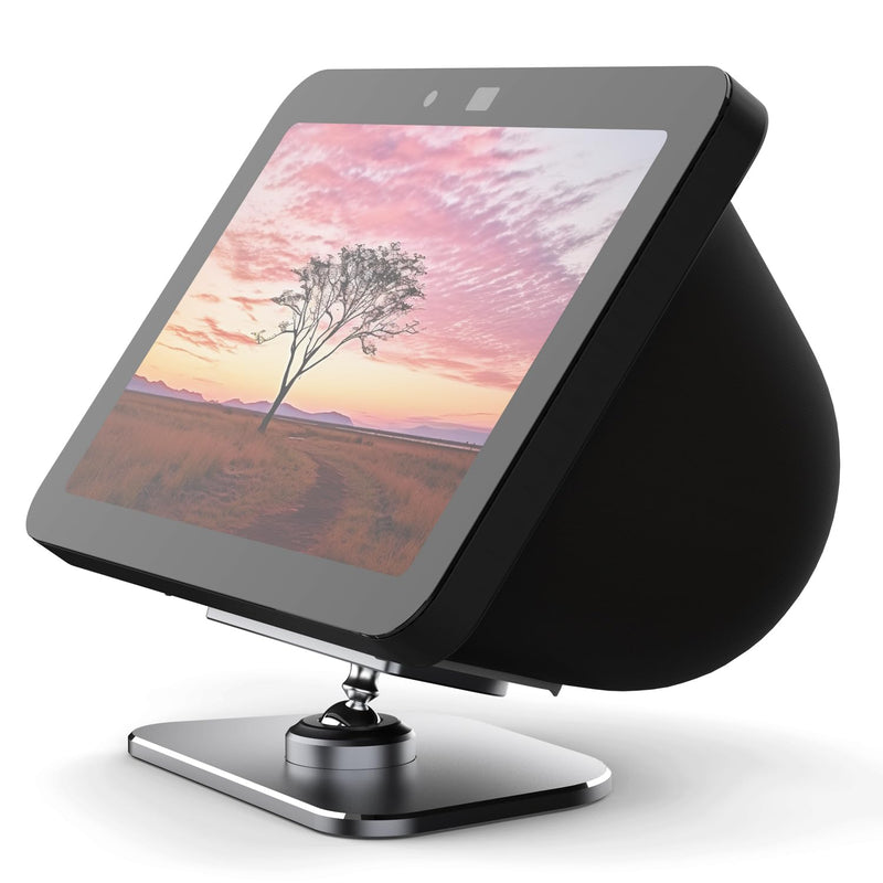 Adjustable Stand for Echo Show 8 (3rd Gen), Aluminum Smart Display Stand with Strong Magnetic, Full Anti-Slip Base, Tilt + Swivel Angle, Compatible with Show 8 (3rd Gen)& Iphone 14