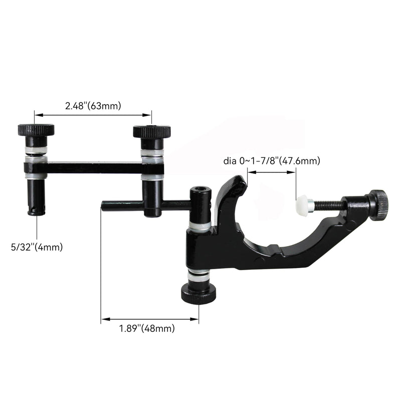 HFS(R) Dial Test Indicator Holder for Bridgeport Mill Machine 1-7/8" Clamping Diameter Aluminum Alloy