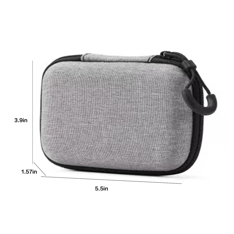 Mini Travel Organizer Hanging Cable Bag - Portable Charger, Cord Storage, Electronics Accessories Case -grey M Grey M