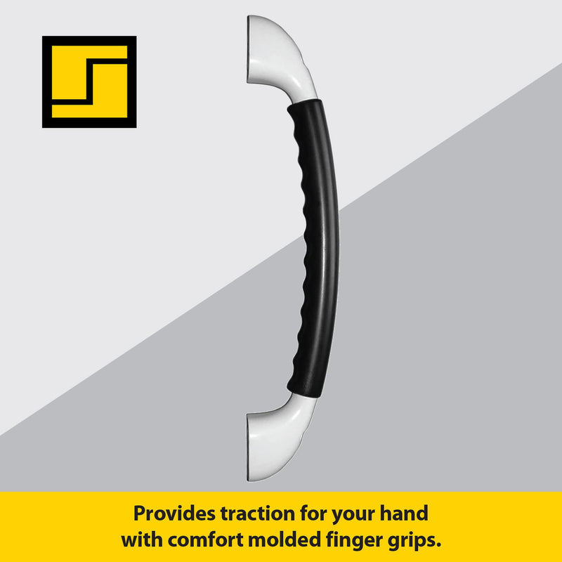 Stromberg Carlson AH-150 Black Soft Touch Assist Handle - RV Exterior Grab Handle and Entrance Handle - Grab Bars for RV and Camper - Comfortable Entry Door Handle