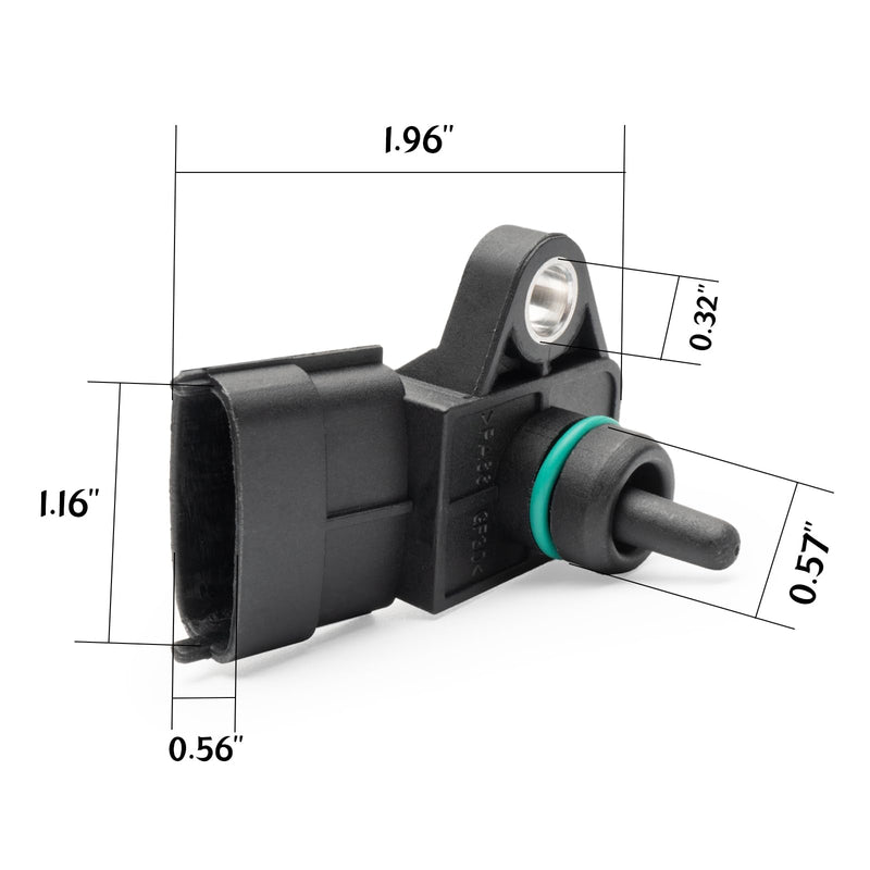 393002B000,Manifold Pressure (MAP) Sensor for Dodge,Attitude.Genesis,G80,G90.Hyundai,Accent,Azera,Elantra,Elantra Gt,Equus.Genesis,Kona,Palisade,Santa Fe,Santa Fe XL,Sonata,Veloster,Veloster N.KIA.