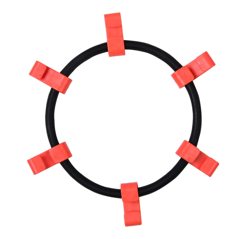 1 Pair Rubber Tensioner Snow Chain Tire Traction Chain Tightener Fit for 18x8.5-8, 18x9.5-8, 20x8.00-8, 20x10-8 Lawn Garden Tractor Snow Blower Tire Chain 6 Link Chain-009