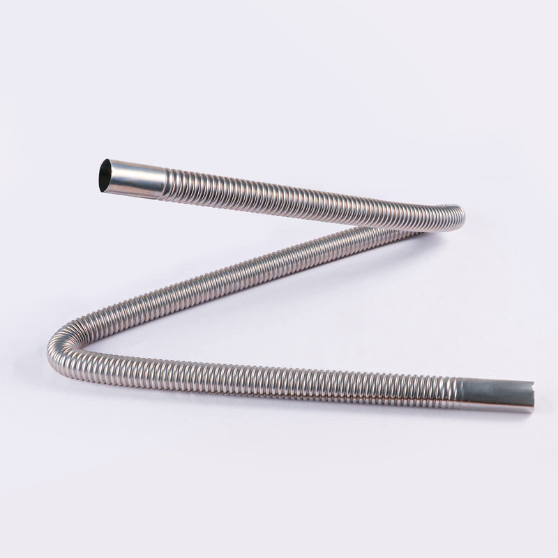 FizLig Inner Exhaust Pipe - Stainless Steel Parking Air Heater Generator Flex Exhaust Extension Pipe | Parking Air Heater Fuel Tank Diesel Gas Vent Hose (120CM/47.2in) 120CM
