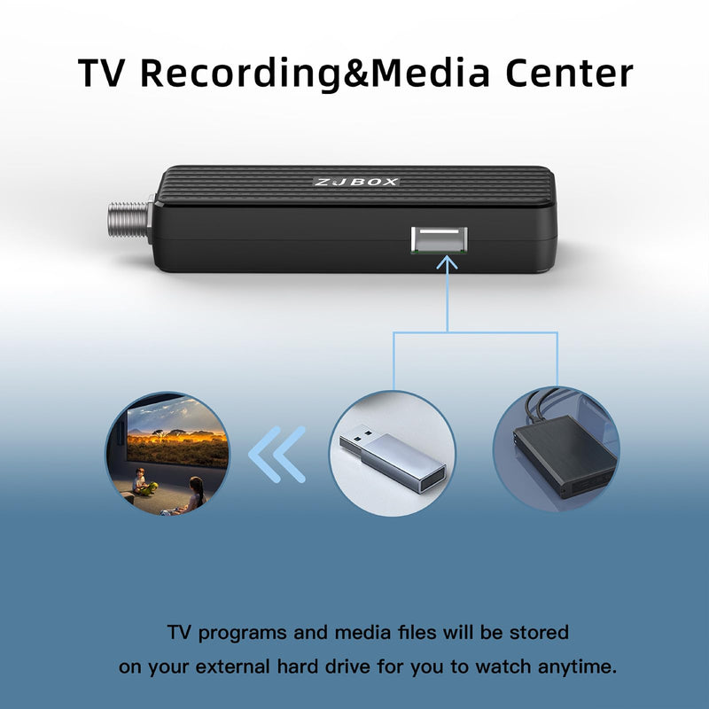Digital Converter Box for TV,1080P ATSC tv Tuner Box with hdmi Output and 3RCA Cables Hidden Behind TV，with Power Adapter，2-in-1 Remote，TV Program Recording&Playback,USB Media Player