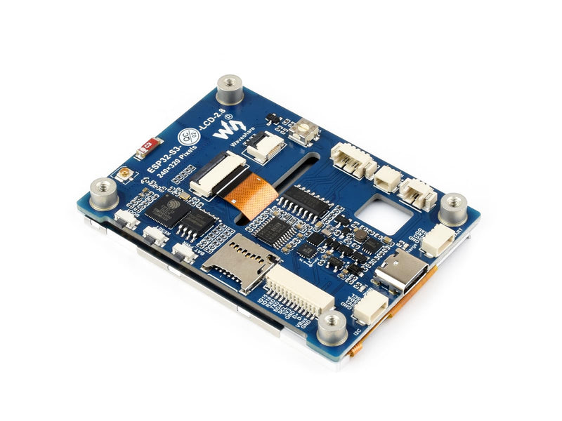 ESP32-S3 2.8inch Display Development Board, 240×320, IPS Screen, 32-bit LX7 Dual-Core Processor, Up to 240MHz Frequency, Supports WiFi & Bluetooth, with Onboard Antenna, ESP32 with Display (No Touch)