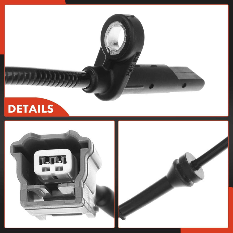 A-Premium 2PC Set Front ABS Wheel Speed Sensor Fits for Nissan Rogue 2016 2017 2018 2019 2020, Sport Utility - Front Driver and Passenger Side, Replace# 47910-4BA0A, 47910-4CL0A Pack of 2