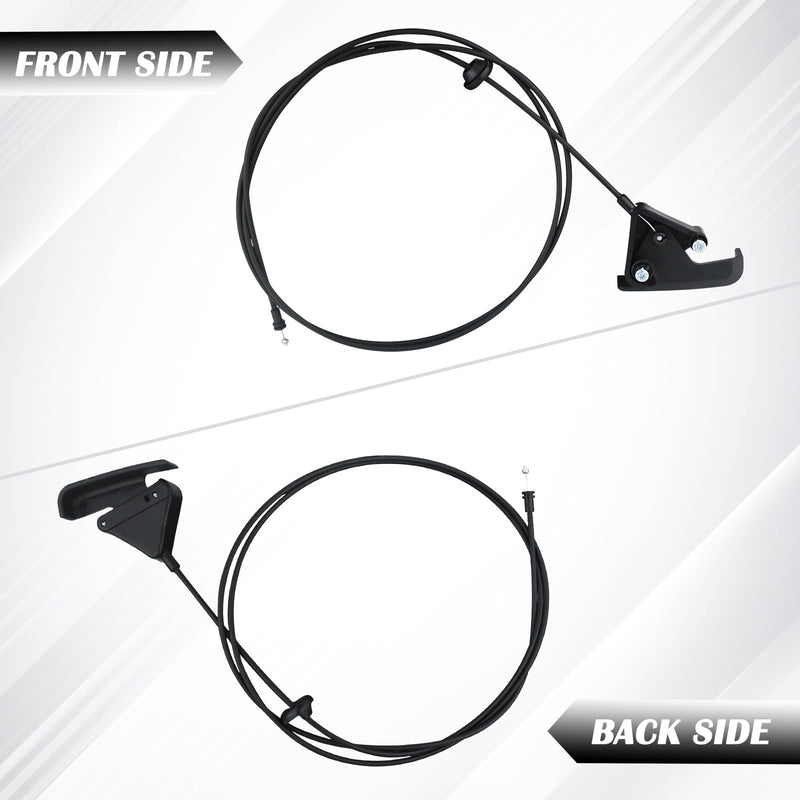 TQPONLY 912-086 Hood Release Cable & Pull Handle Compatible with 1994-2005 Dodge Ram 1500 2500 3500 Pickup Truck Replaces 55076343 55075422 55275849AA