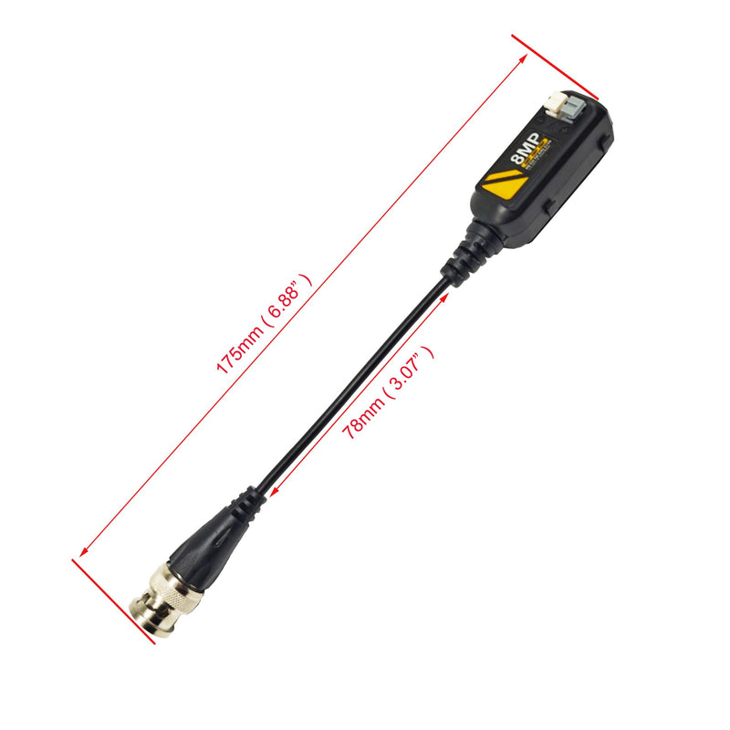 10 Pairs 8MP/4K HD BNC Video Balun Transceiver for AHD/TVI/CVI/CVBS Cameras Transmit 720P/960P/1080P/3MP/5MP/8MP via UTP RJ45 Cable for CCTV Security Systems