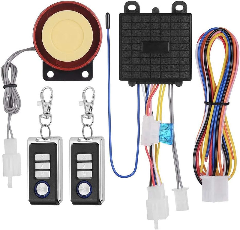 Motorcycle Anti-Theft Alarm Security System,Jtron Control Engine Start Bike Anti-Hijacking Cutting Off Remote Engine Start Arming Disarming,Waterproof Security Cycling Bike Alarm