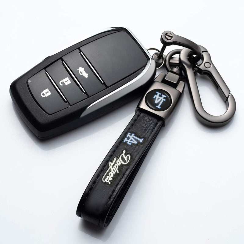 Leather Car Keychain Keyring for Baseball Fans,Car Key Fob Holder Keychain Jds-da45oqi