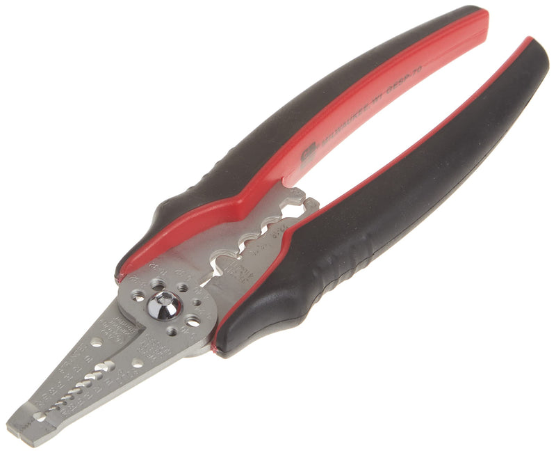 Gardner Bender GESP-70 Professional Grade ArmorEdge 3-in-1 Wire Stripper/Crimper/Cutter, Stainless Steel, 22-10 AWG , Black Stripper & Crimper - Symmetric