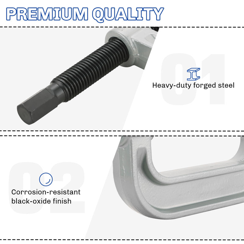 Heavy Duty Ball Joint Press and U Joint Removal Tool Kit | Ball Joint Separator Tool for U Joint and Brake Anchor Pin Tools, for 2WD and 4WD Cars and Light Trucks
