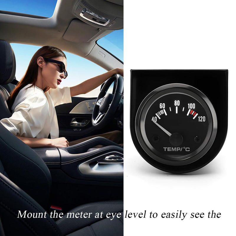Single Gauge Mounting Panel, 2.1 Inch Gauge Mounting Panel Bracket Pod with Single Hole, Metal Gauge Pillar Bracket Holder for Most Vehicles' Dashboard, Car Accessories 1 PCS