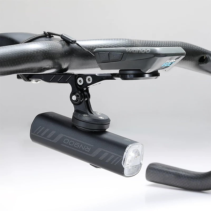 Aero Integrated Handlebar System Out Front Bicycle Computer Mount for Garmin Edge Wahoo Elemnt Bryton Fits Canyon CEP Cockpits and Wilier Filante Bar Handlebar and More (Black B) Black B